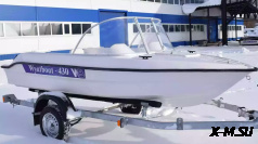Стеклопластиковая моторная лодка Wyatboat-430 М (килевая)