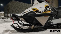 Комплект защиты днища на снегоход ЕРМАК STELS (ДВУХ-лыжный) с установкой